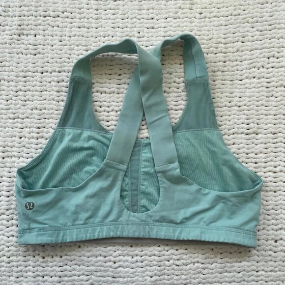 Lululemon Women's Blue Crossback Sports Bra - Size 12 - Picture 3 of 3